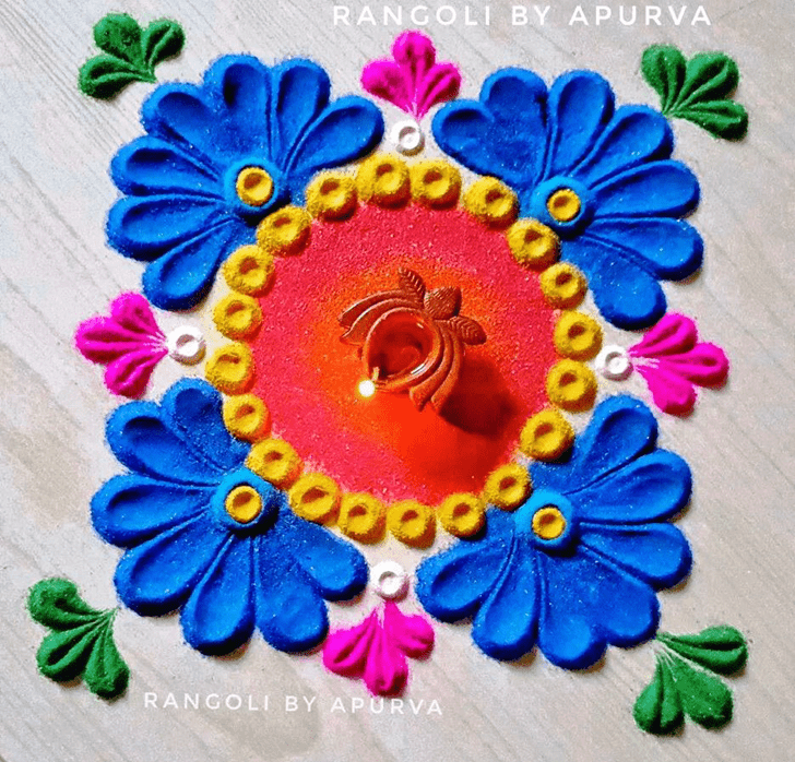 Magnetic Colourful Rangoli