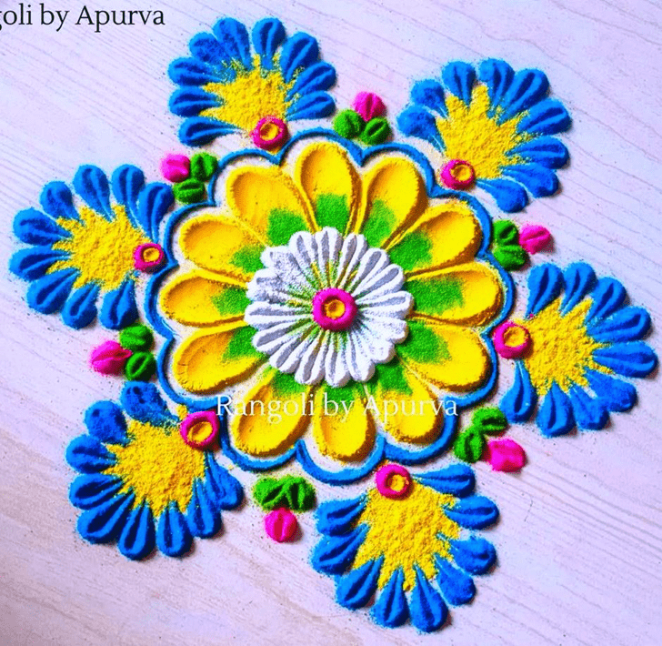 Pretty Colourful Rangoli