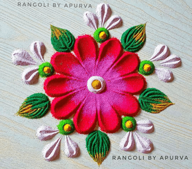 Radiant Colourful Rangoli