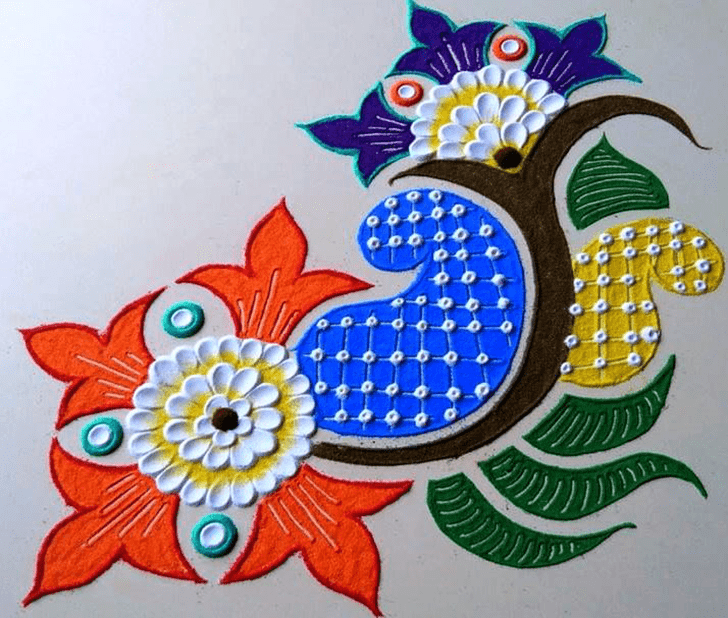 Ravishing Colourful Rangoli