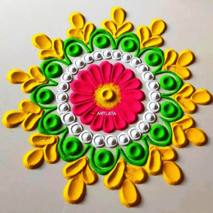 Refined Colourful Rangoli