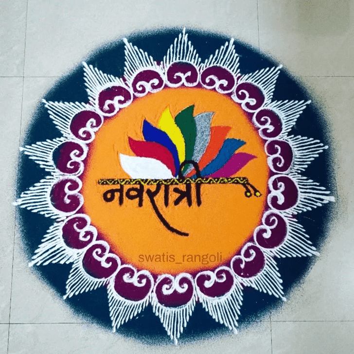 Shapely Colourful Rangoli