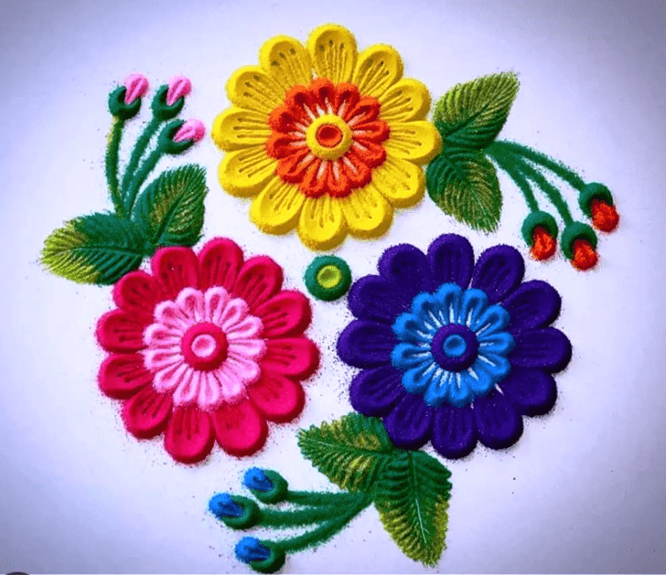 Slightly Colourful Rangoli