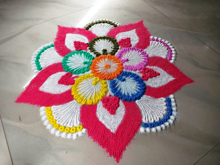 Superb Colourful Rangoli