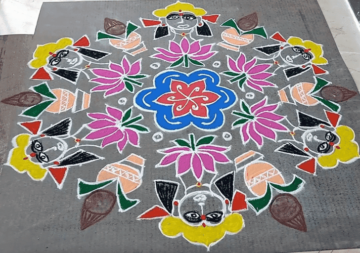 Dazzling Concept Rangoli