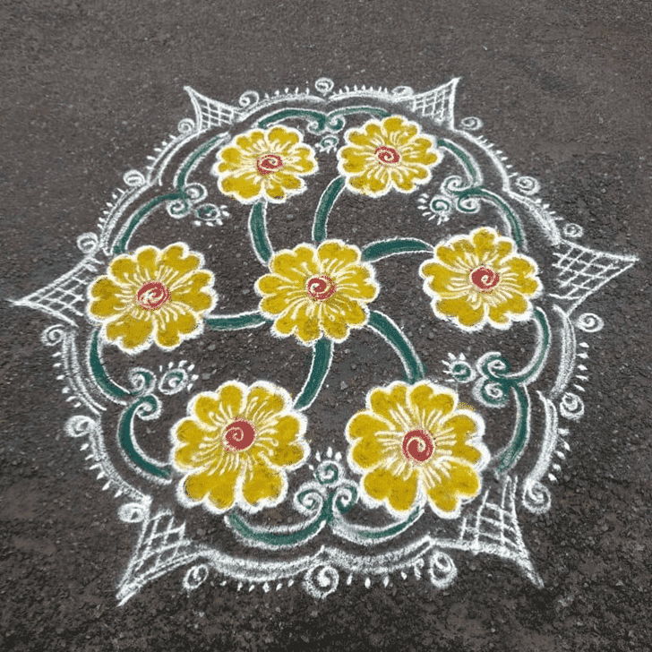 Graceful Concept Rangoli