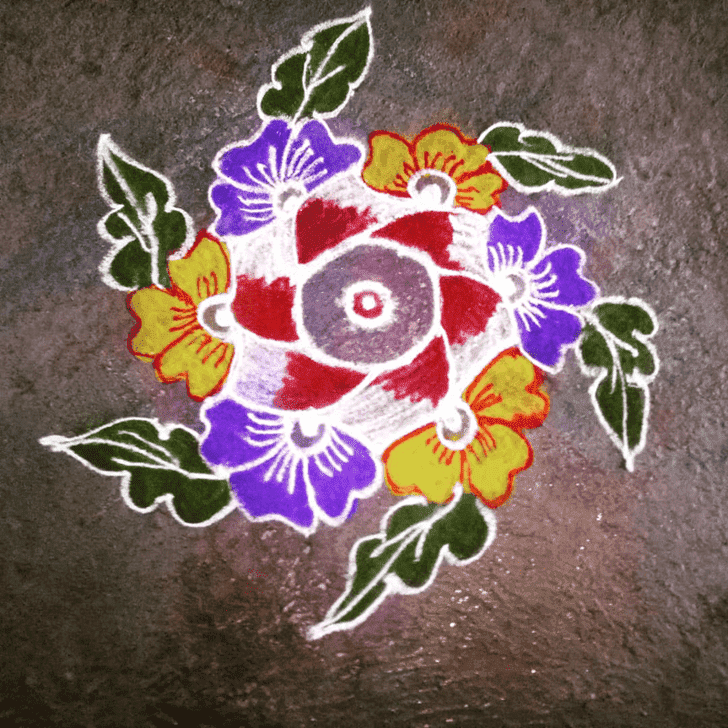 Awesome Concept Rangoli