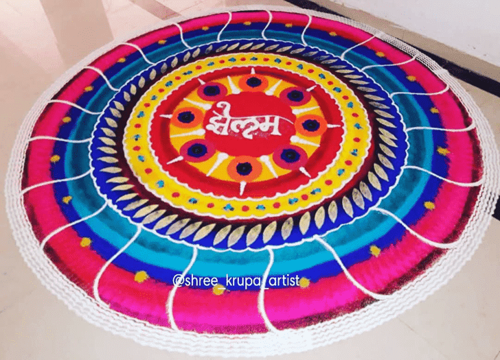 Lovely Concept Rangoli Design