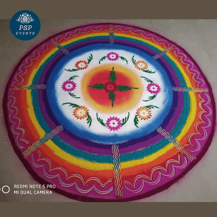 Magnetic Concept Rangoli