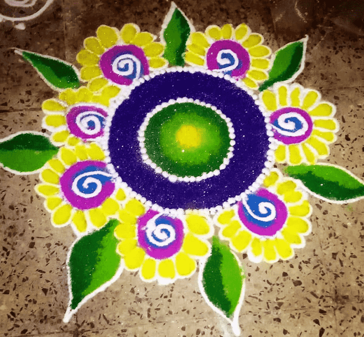 Bewitching Creative Rangoli