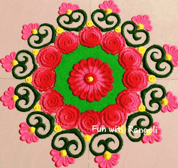 Dazzling Creative Rangoli