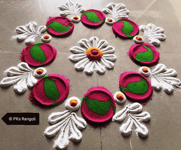 Lovely Creative Rangoli Design