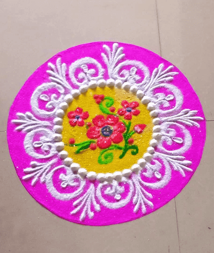 Admirable Cute Rangoli Design