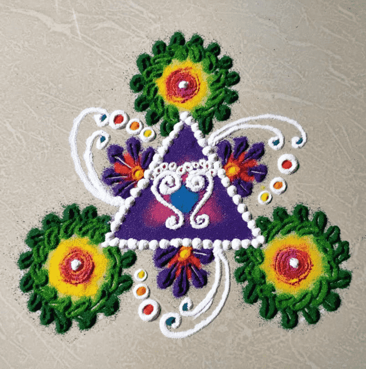 Adorable Cute Rangoli