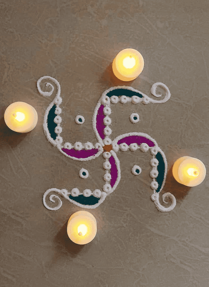 Bewitching Cute Rangoli