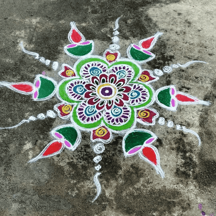 Fascinating Deepawali Rangoli