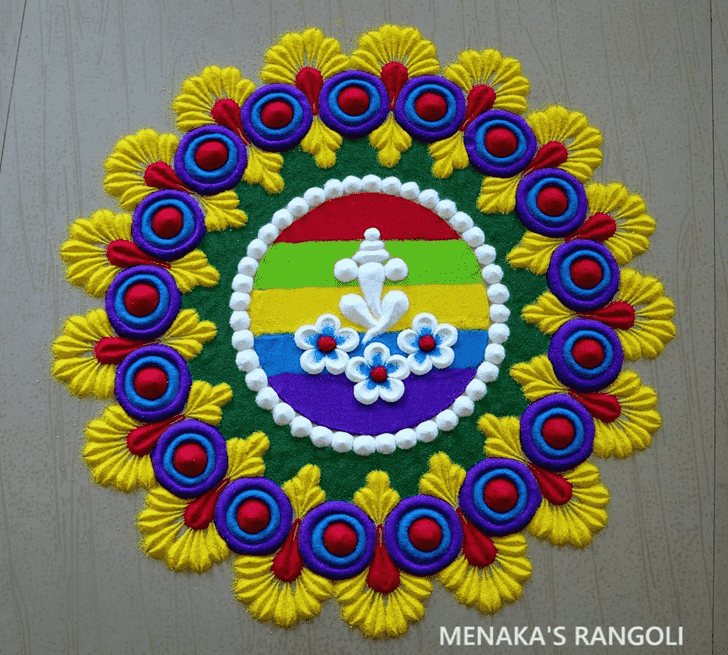 Fine Deepawali Rangoli