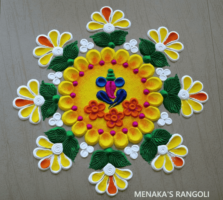 Good Looking Deepawali Rangoli