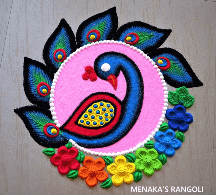 Graceful Deepawali Rangoli