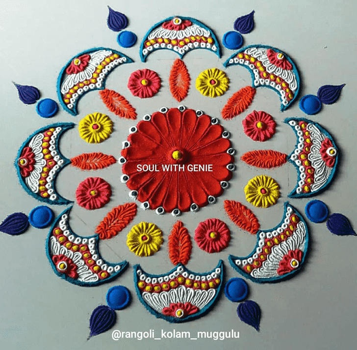 Pretty Deepawali Rangoli