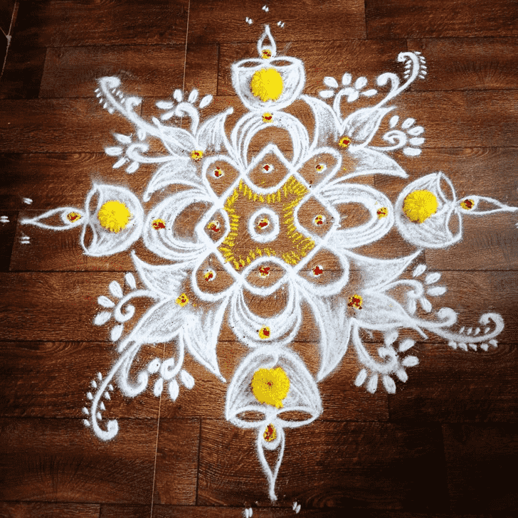 Ravishing Deepawali Rangoli