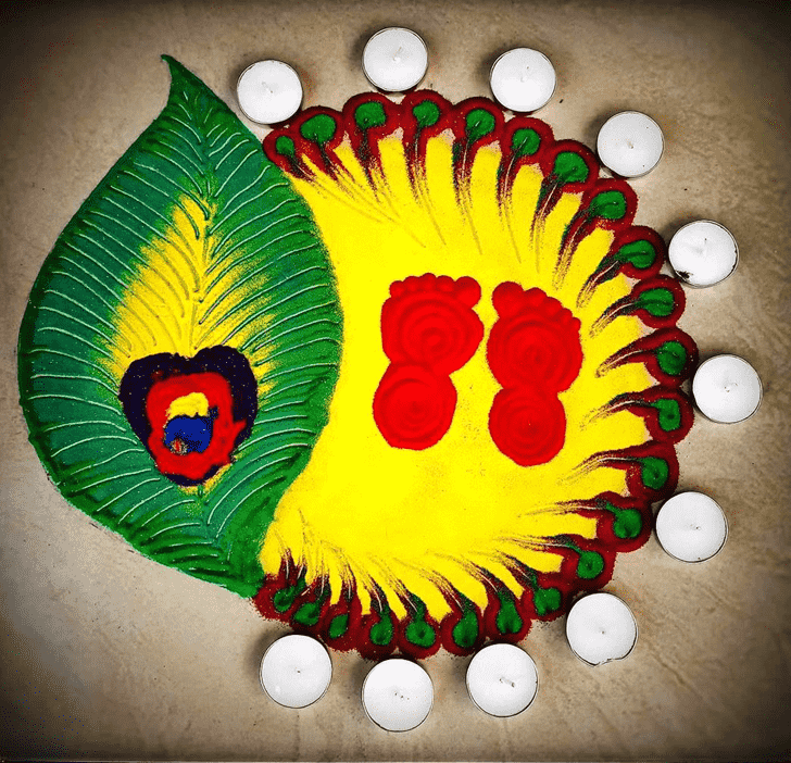 Resplendent Deepawali Rangoli