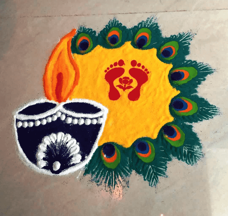 Shapely Deepawali Rangoli