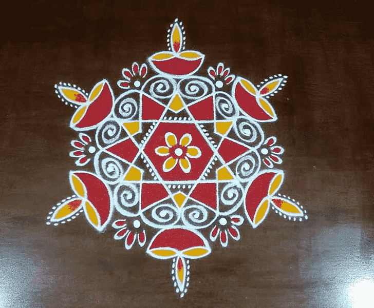 Slightly Deepawali Rangoli