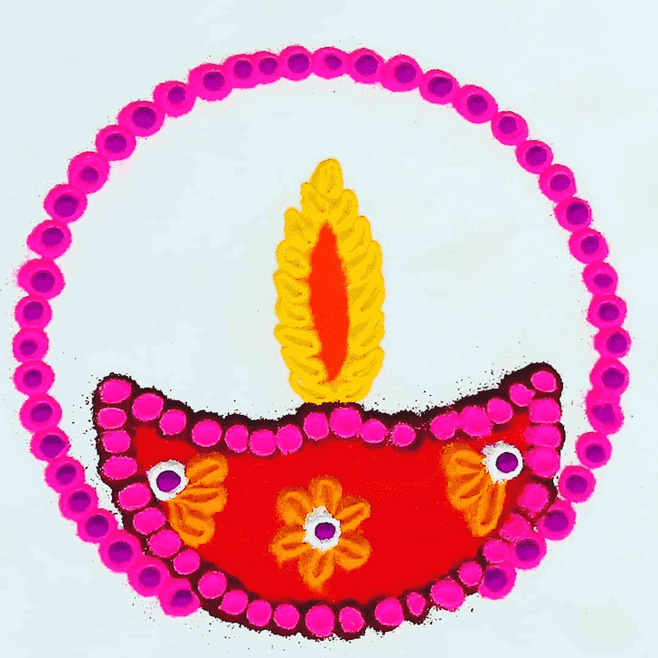 Stunning Deepawali Rangoli