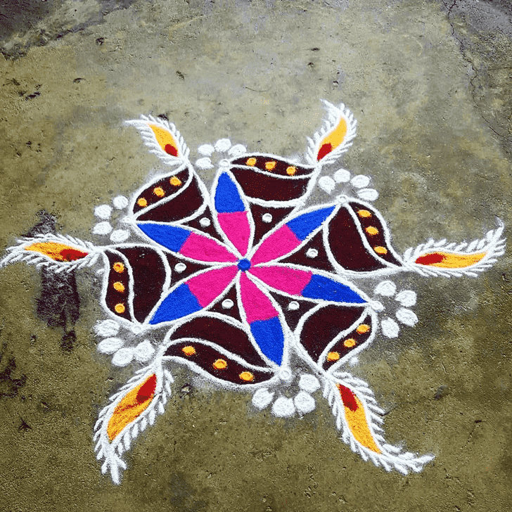 Wonderful Deepawali Rangoli Design