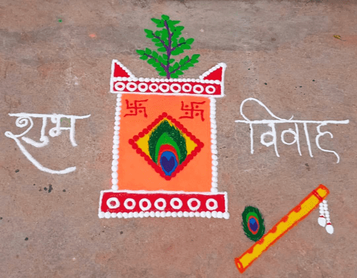 Delicate Dev Uthani Ekadashi Rangoli