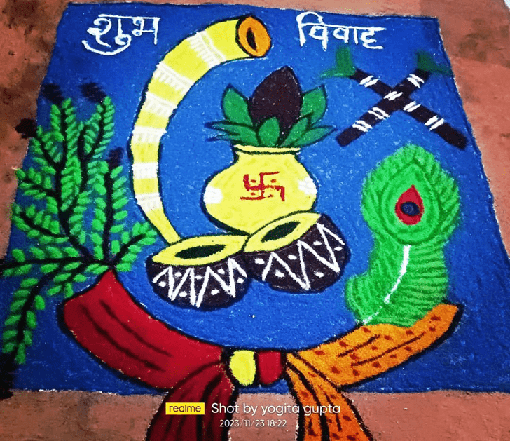 Delightful Dev Uthani Ekadashi Rangoli