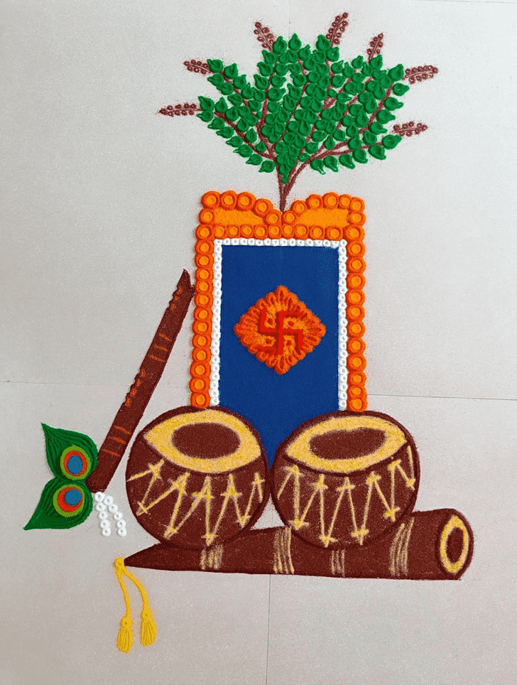 Dev Uthani Ekadashi Rangoli