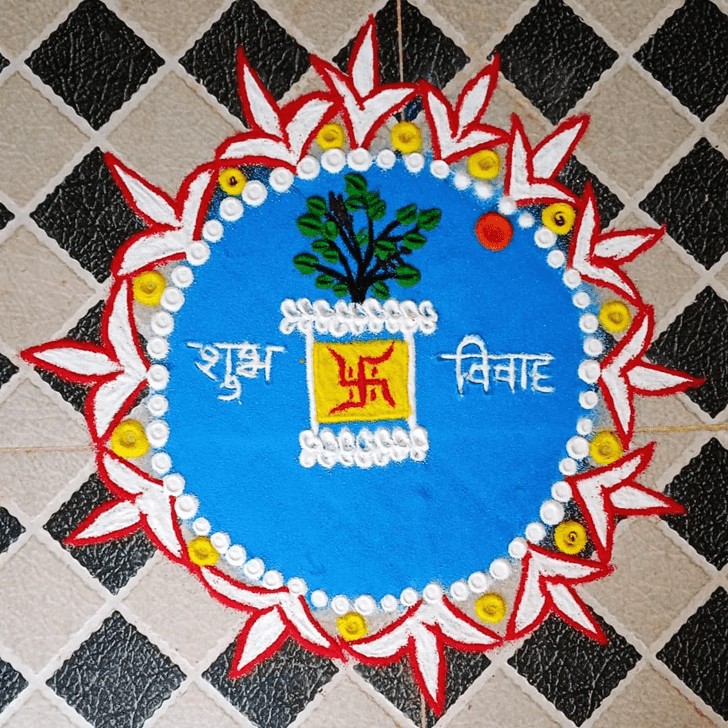 Elegant Dev Uthani Ekadashi Rangoli