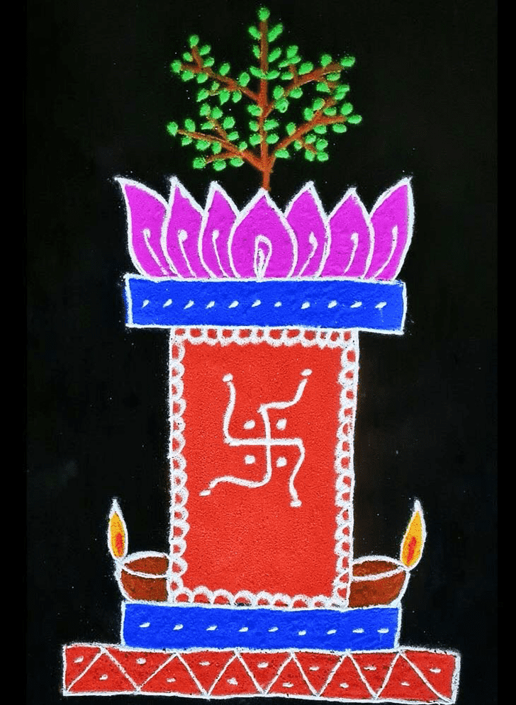 Enthralling Dev Uthani Ekadashi Rangoli