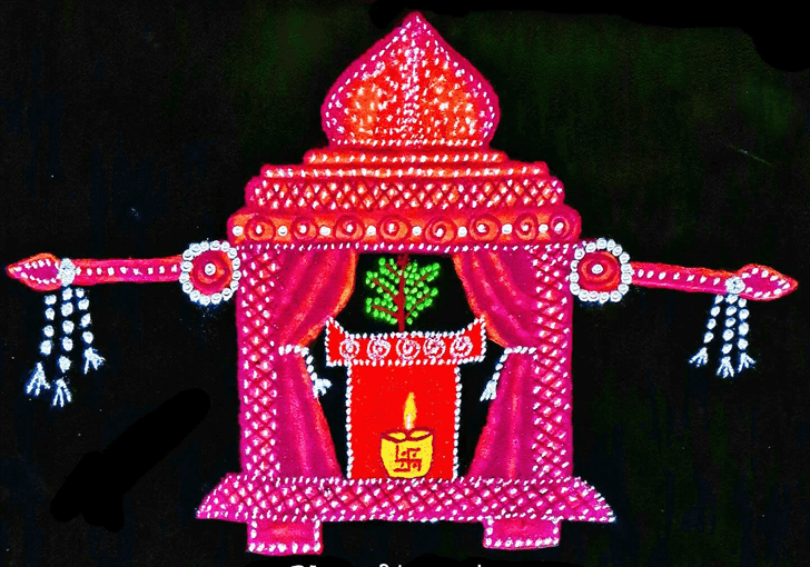 Fair Dev Uthani Ekadashi Rangoli