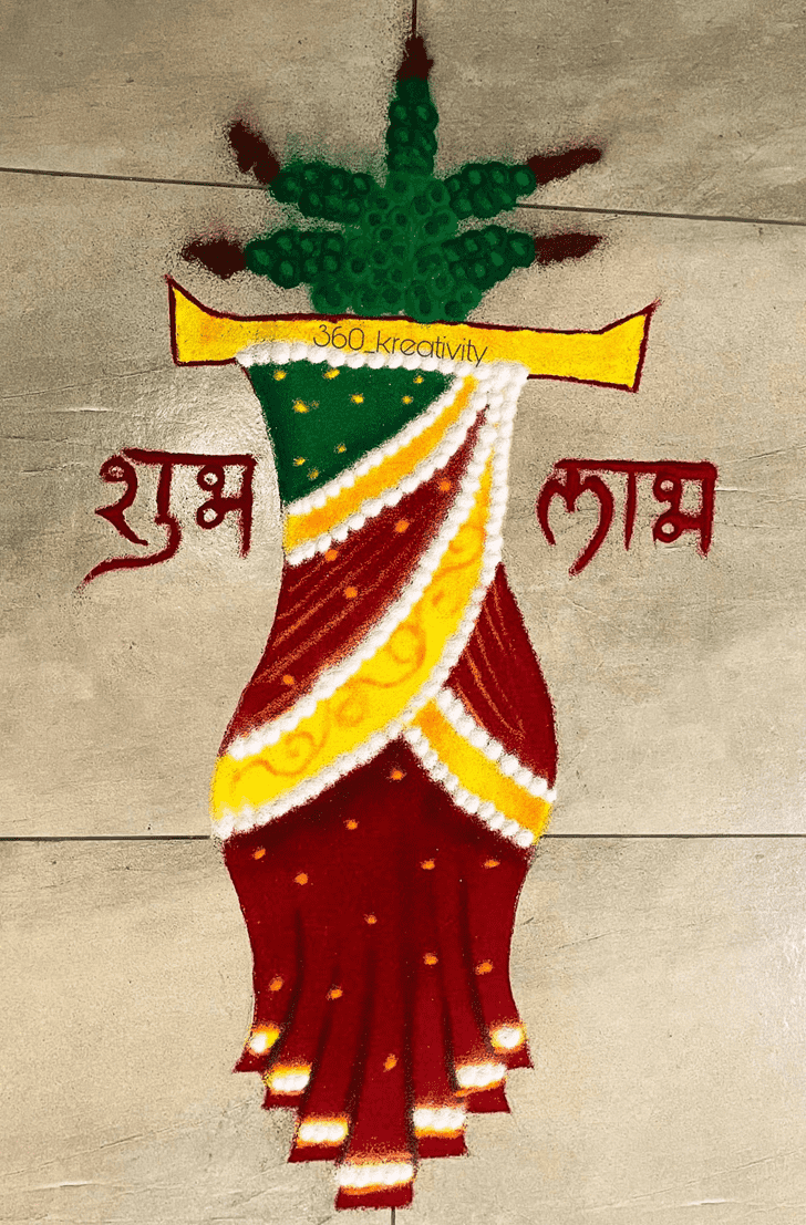 Ideal Dev Uthani Ekadashi Rangoli