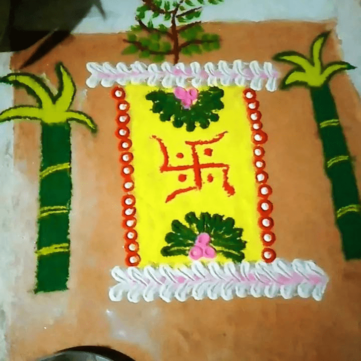 Magnetic Dev Uthani Ekadashi Rangoli