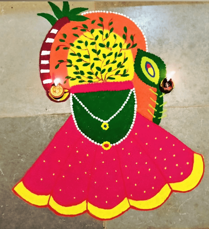 Mesmeric Dev Uthani Ekadashi Rangoli