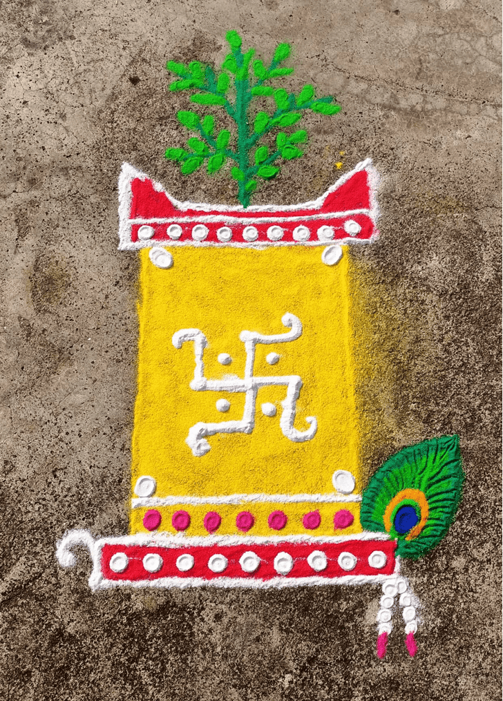 Superb Dev Uthani Ekadashi Rangoli