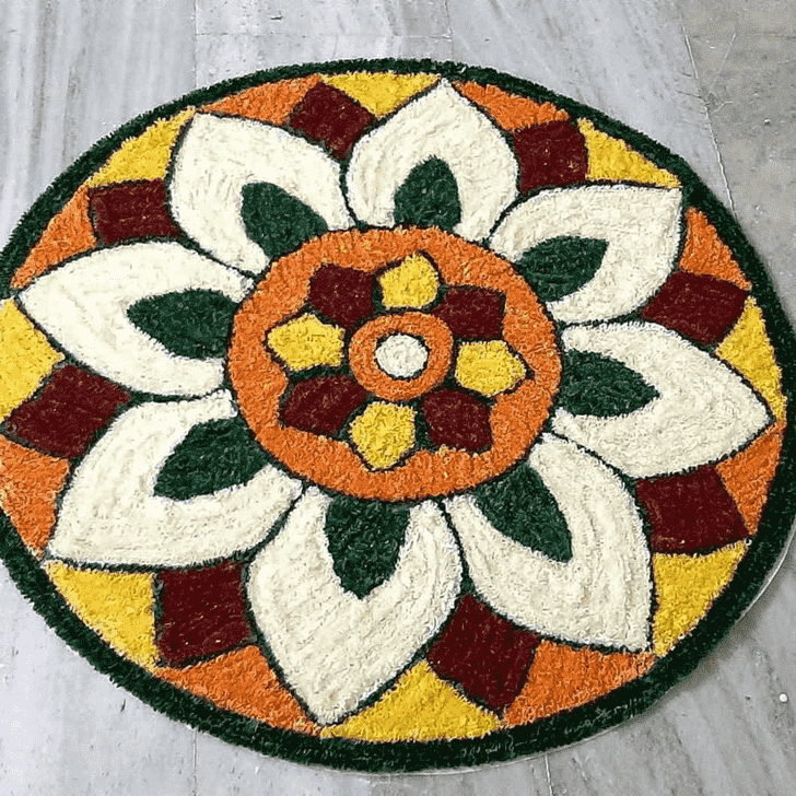 Comely Dhanu Sankranti Rangoli