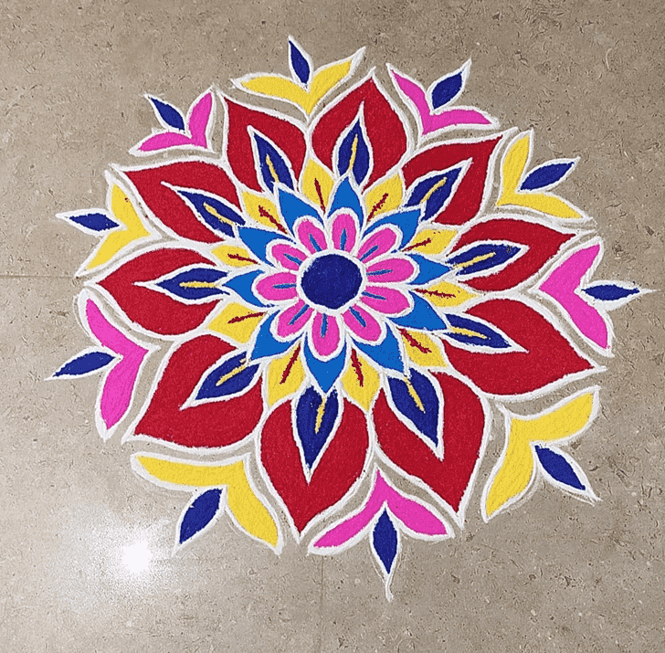 Hard Dhanu Sankranti Rangoli