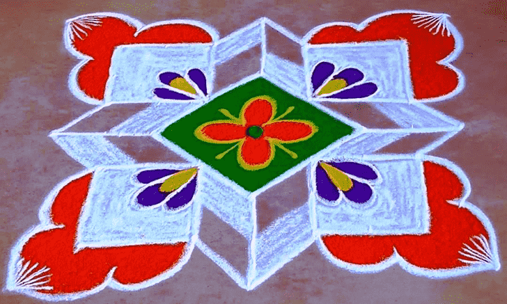 Fascinating Dhanu Sankranti Rangoli