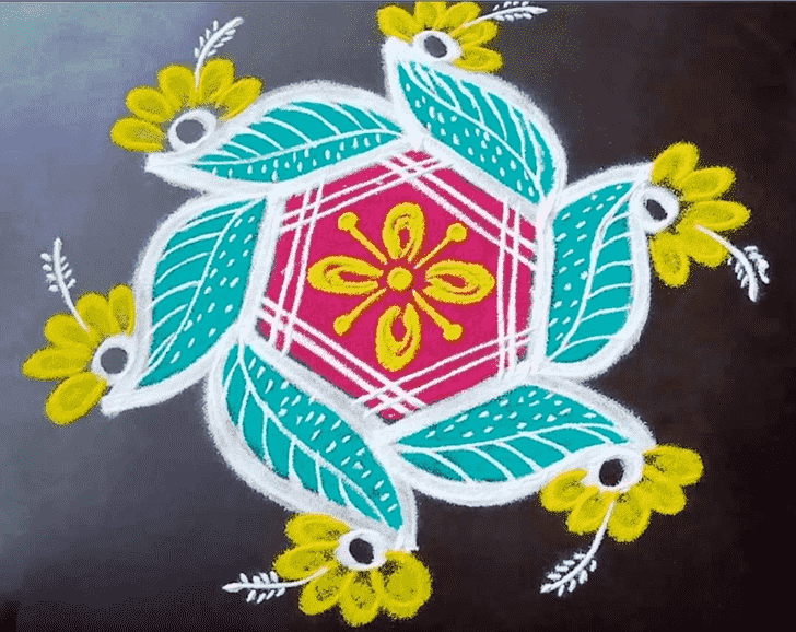 Fetching Dhanu Sankranti Rangoli