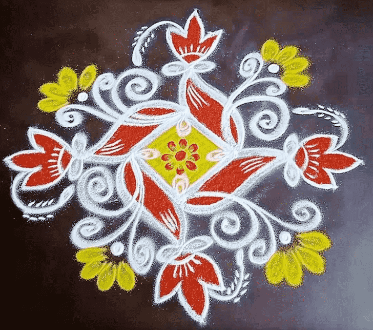 Good Looking Dhanu Sankranti Rangoli