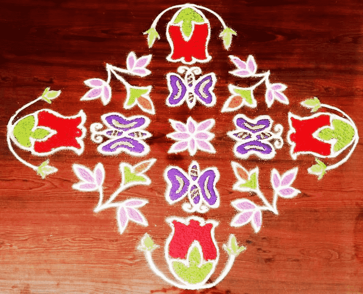 Graceful Dhanu Sankranti Rangoli