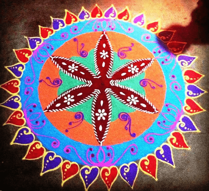 Mesmeric Dhanu Sankranti Rangoli