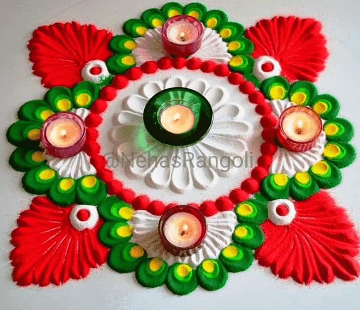 Pretty Dhanu Sankranti Rangoli