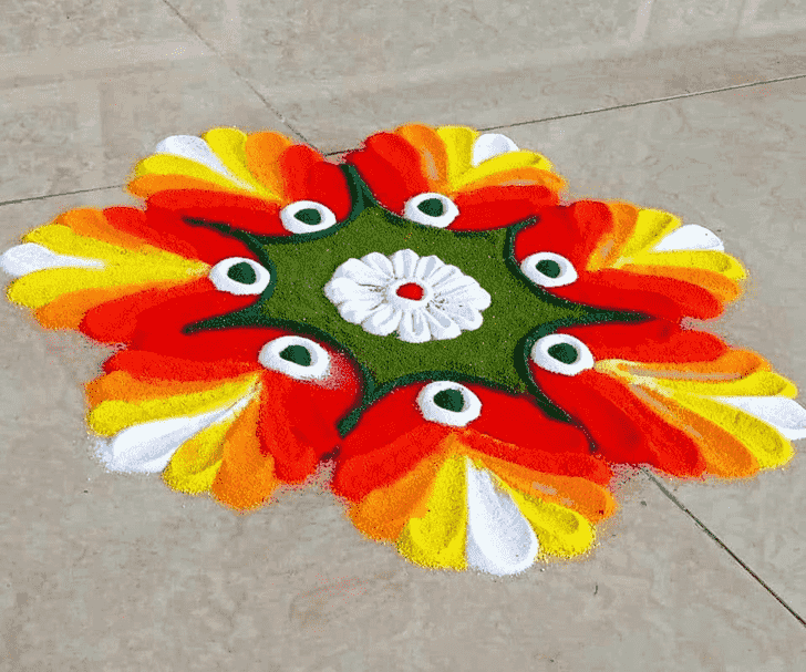 Stunning Dhanu Sankranti Rangoli