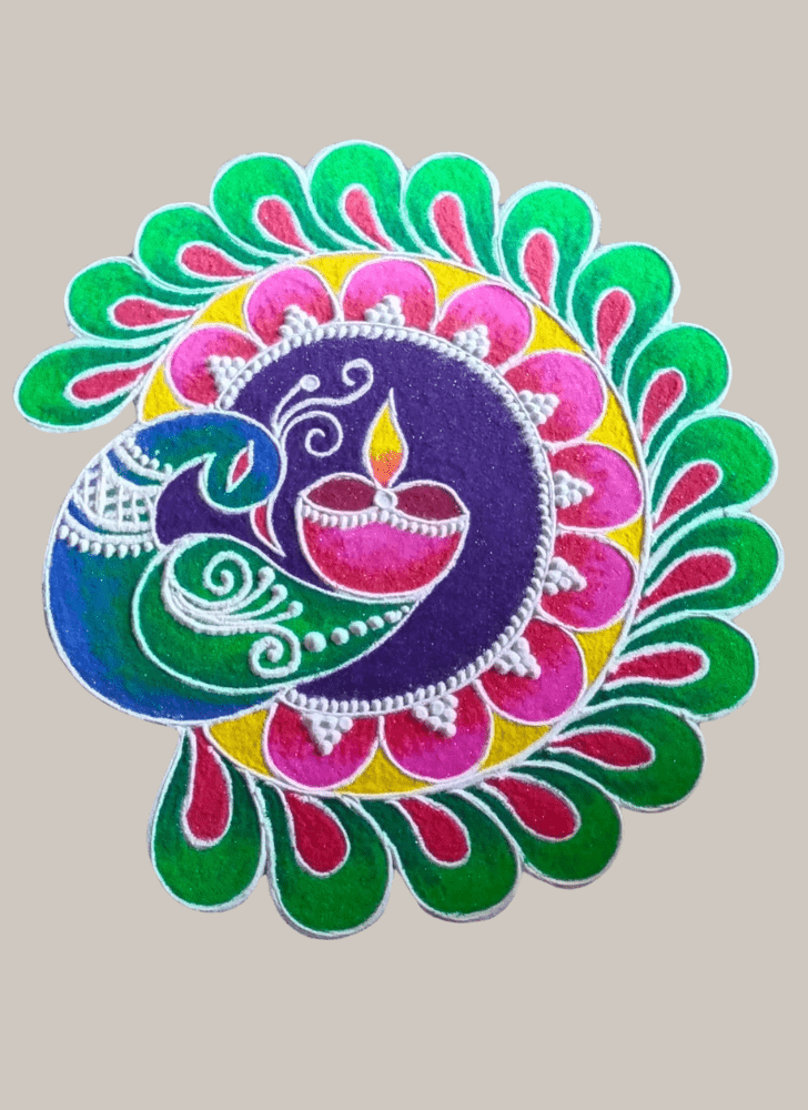 Alluring Diwali Rangoli